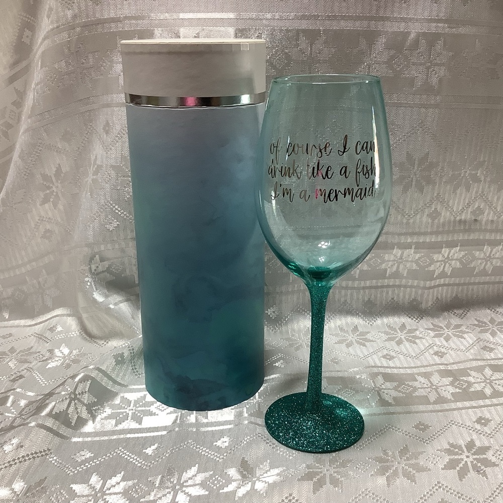 Wine Glass I’m A Mermaid Handmade Mermaidcore
